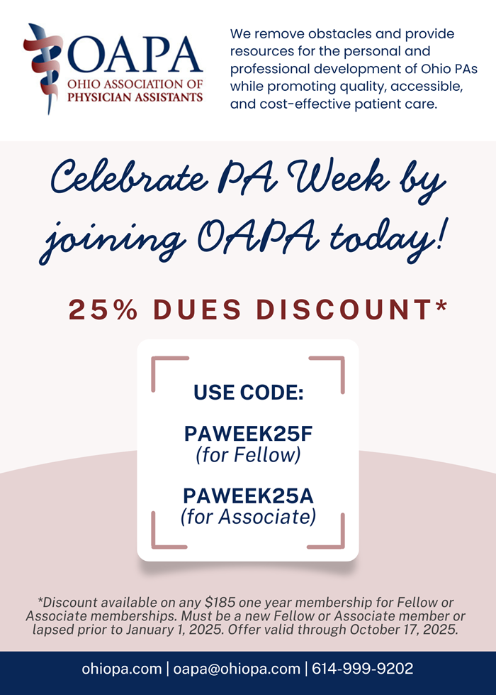 2025 Pa Week Oapa Dues Discount Large Ad