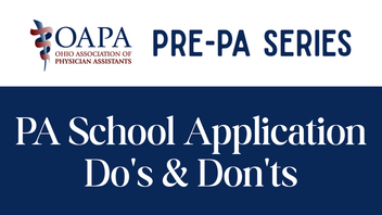 PA School Application Do and Dont